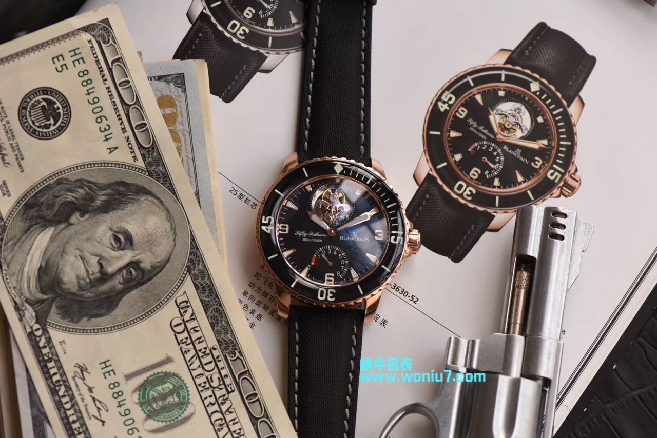 【JB一比一超A复刻高仿手表】Blancpain  Fifty Fathoms 系列5025-3630-52A Tourbillon  wrist watch  / BP055