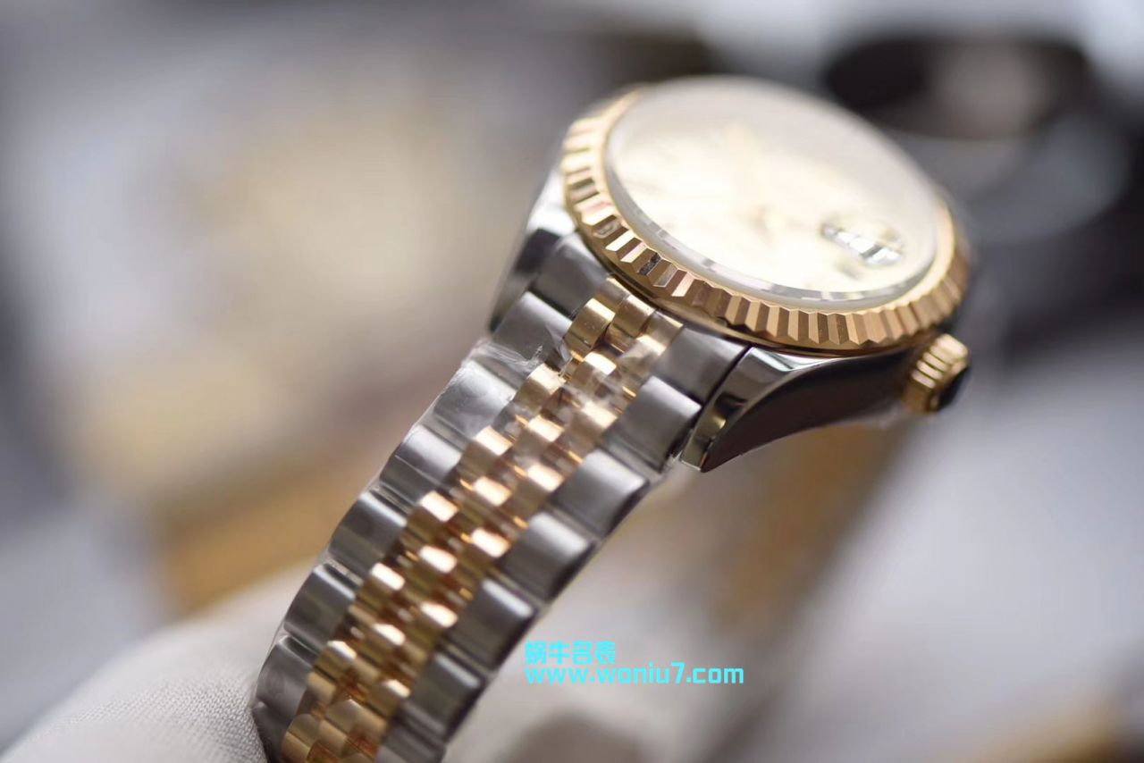 【包金款】 Rolex 女装  Datejust 复刻高仿179173（条钉）279173（钻钉）香槟色 wrist watch  / R250