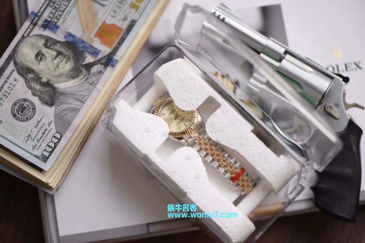 【包金款】 Rolex 女装  Datejust 复刻高仿179173（条钉）279173（钻钉）香槟色 wrist watch  / R250