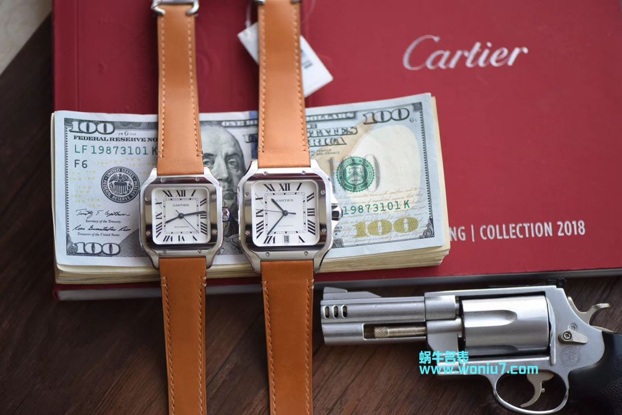 【V6 Factory 一比一超A top 高仿手表】 Cartier   Santos 系列WSSA0009男女情侣 wrist watch  / K165