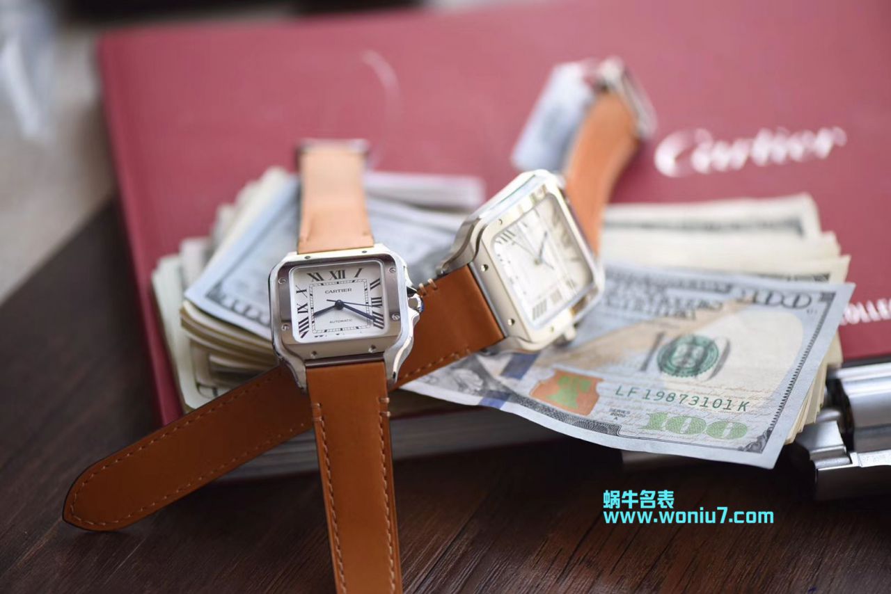 【V6 Factory 一比一超A top 高仿手表】 Cartier   Santos 系列WSSA0009男女情侣 wrist watch  / K165
