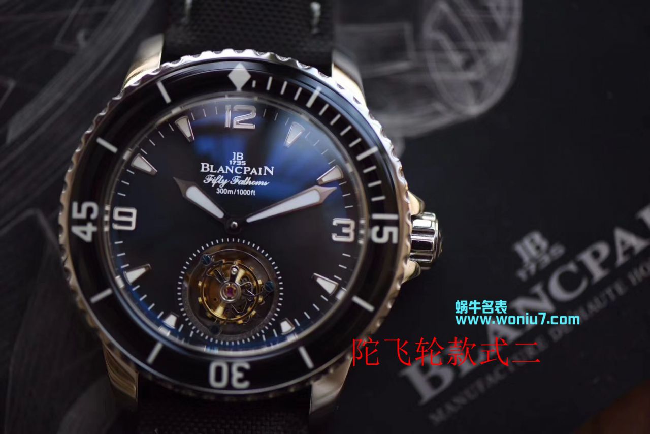 【JB一比一超A复刻高仿手表】Blancpain  Fifty Fathoms 系列5025-3630-52A Tourbillon  wrist watch  / BP055