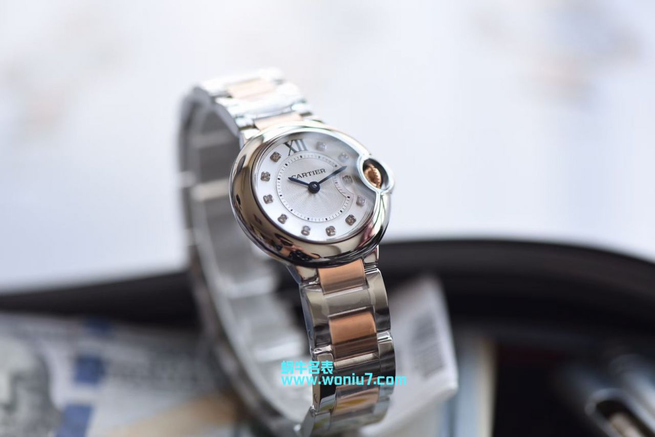 【V6一比一超A高仿手表】 Cartier  蓝气球系列WE902030女士28MM石英 wrist watch  / K168