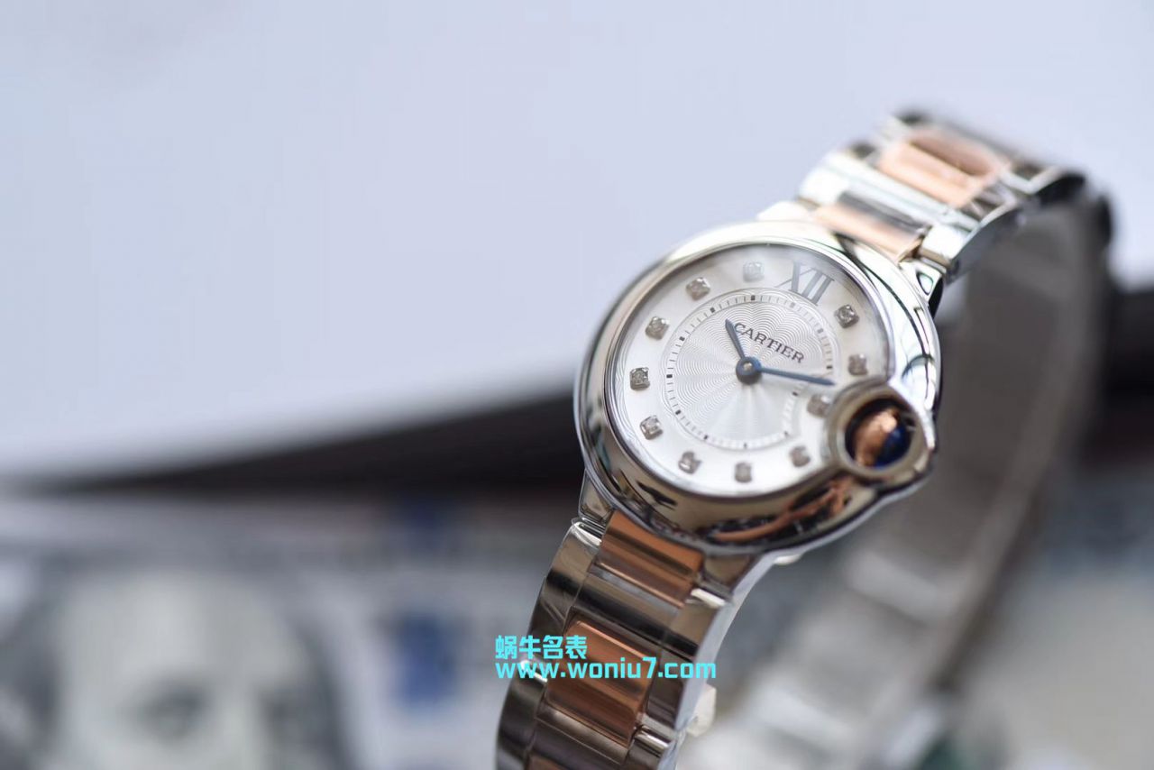 【V6一比一超A高仿手表】 Cartier  蓝气球系列WE902030女士28MM石英 wrist watch  / K168