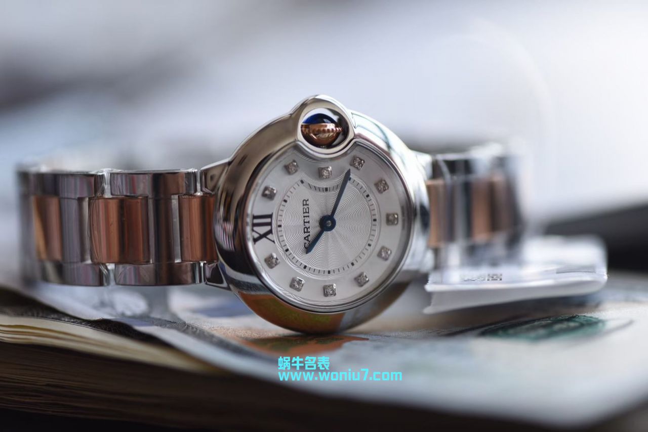 【V6一比一超A高仿手表】 Cartier  蓝气球系列WE902030女士28MM石英 wrist watch  / K168