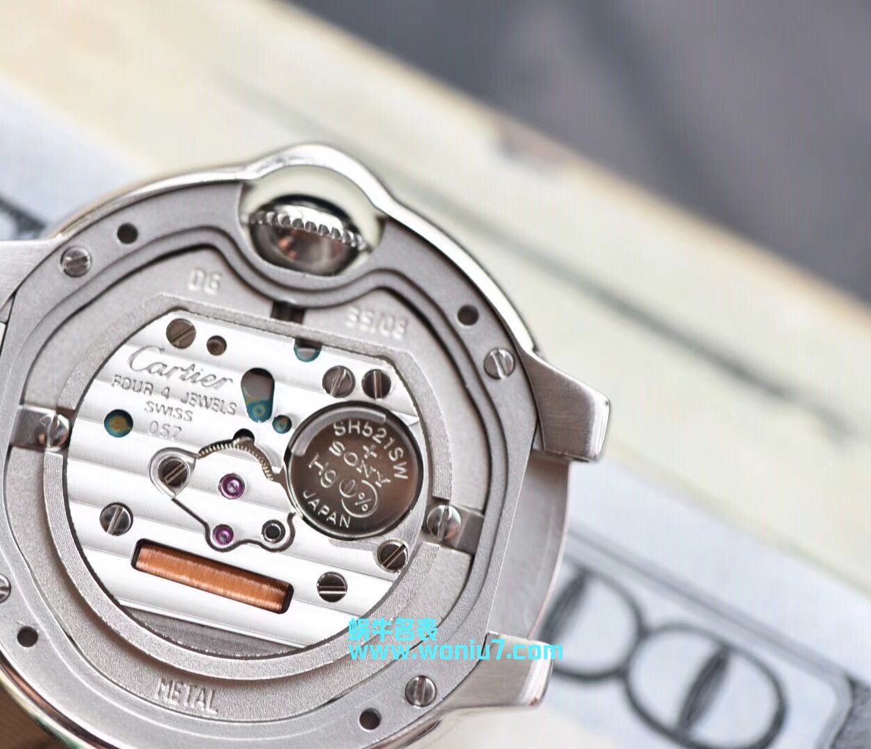 【V6一比一超A高仿手表】 Cartier  蓝气球系列WE902030女士28MM石英 wrist watch  / K168