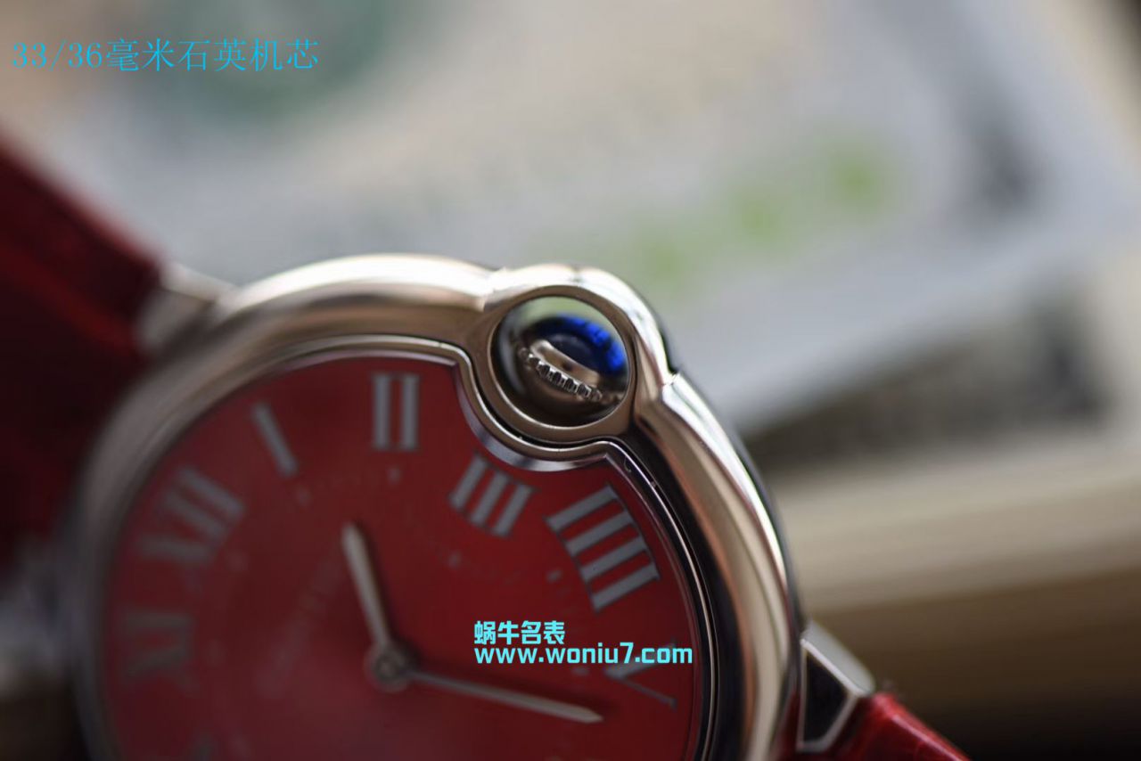 【V6一比一超A高仿手表】 Cartier  蓝气球系列WSBB0022女士33毫米机械中国红特别版 wrist watch  / K147