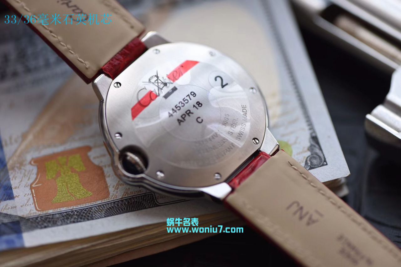 【V6一比一超A高仿手表】 Cartier  蓝气球系列WSBB0022女士33毫米机械中国红特别版 wrist watch  / K147