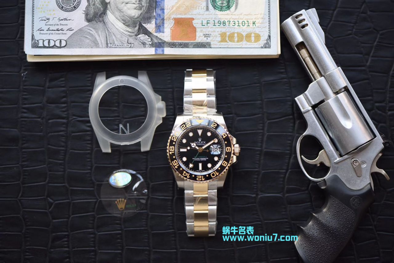 【N Factory 一比一超A高精仿手表】 Rolex  GMT MASTER II系列116713-LN-78203包真金 wrist watch  / R251