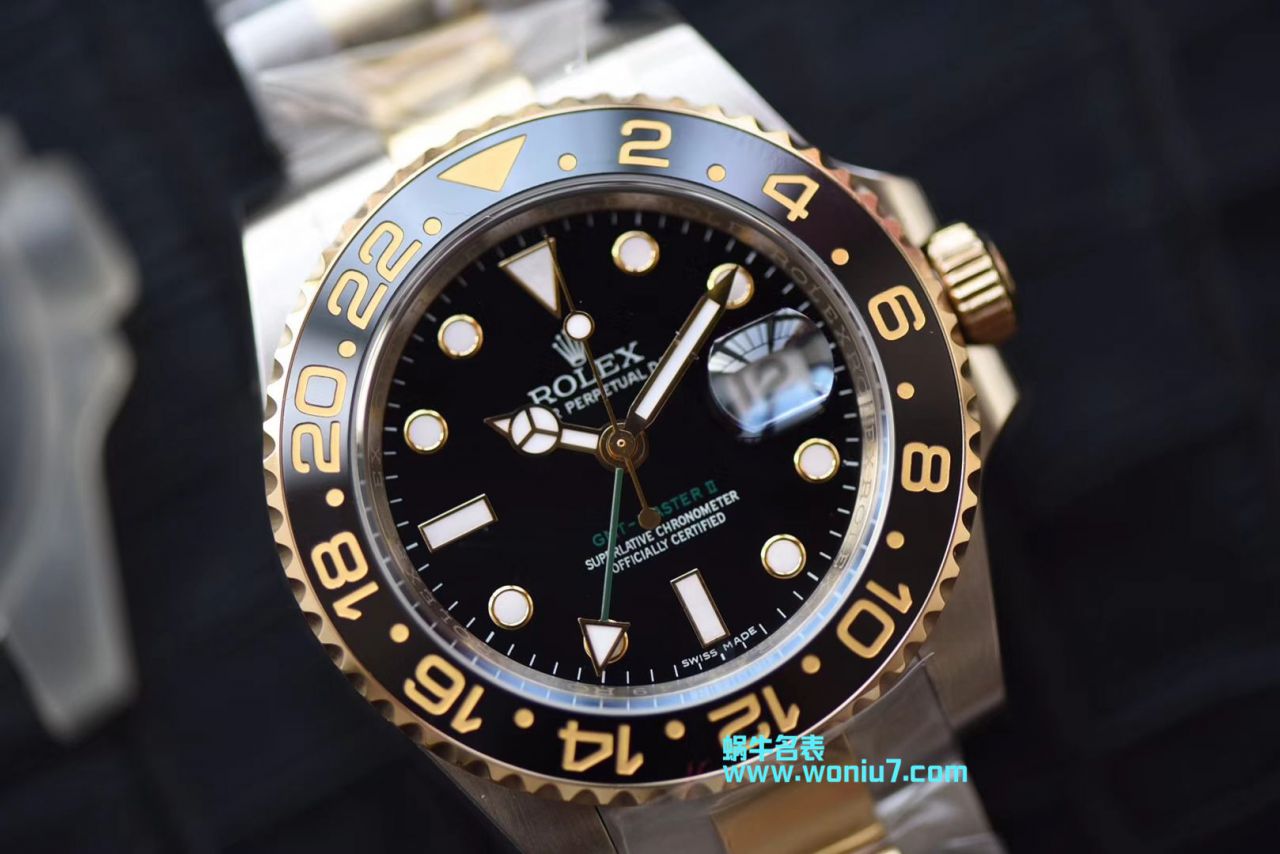 【N Factory 一比一超A高精仿手表】 Rolex  GMT MASTER II系列116713-LN-78203包真金 wrist watch  / R251