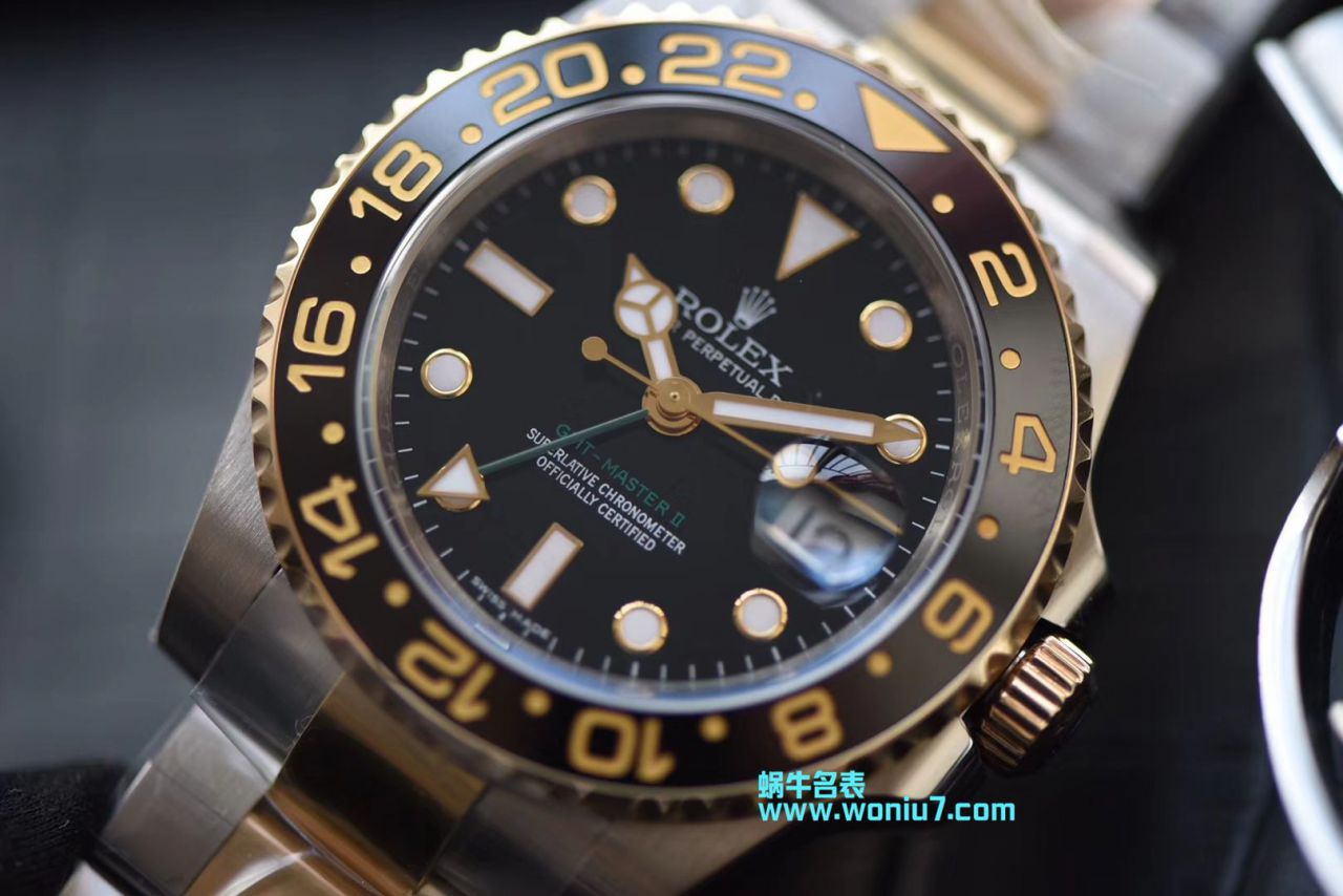 【N Factory 一比一超A高精仿手表】 Rolex  GMT MASTER II系列116713-LN-78203包真金 wrist watch  / R251