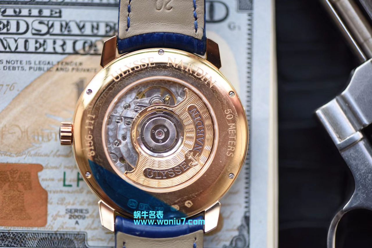 【FK一比一超A复刻高仿手表】 Ulysse Nardin 表经典系列8152-111-2/DOG wrist watch  / YD013