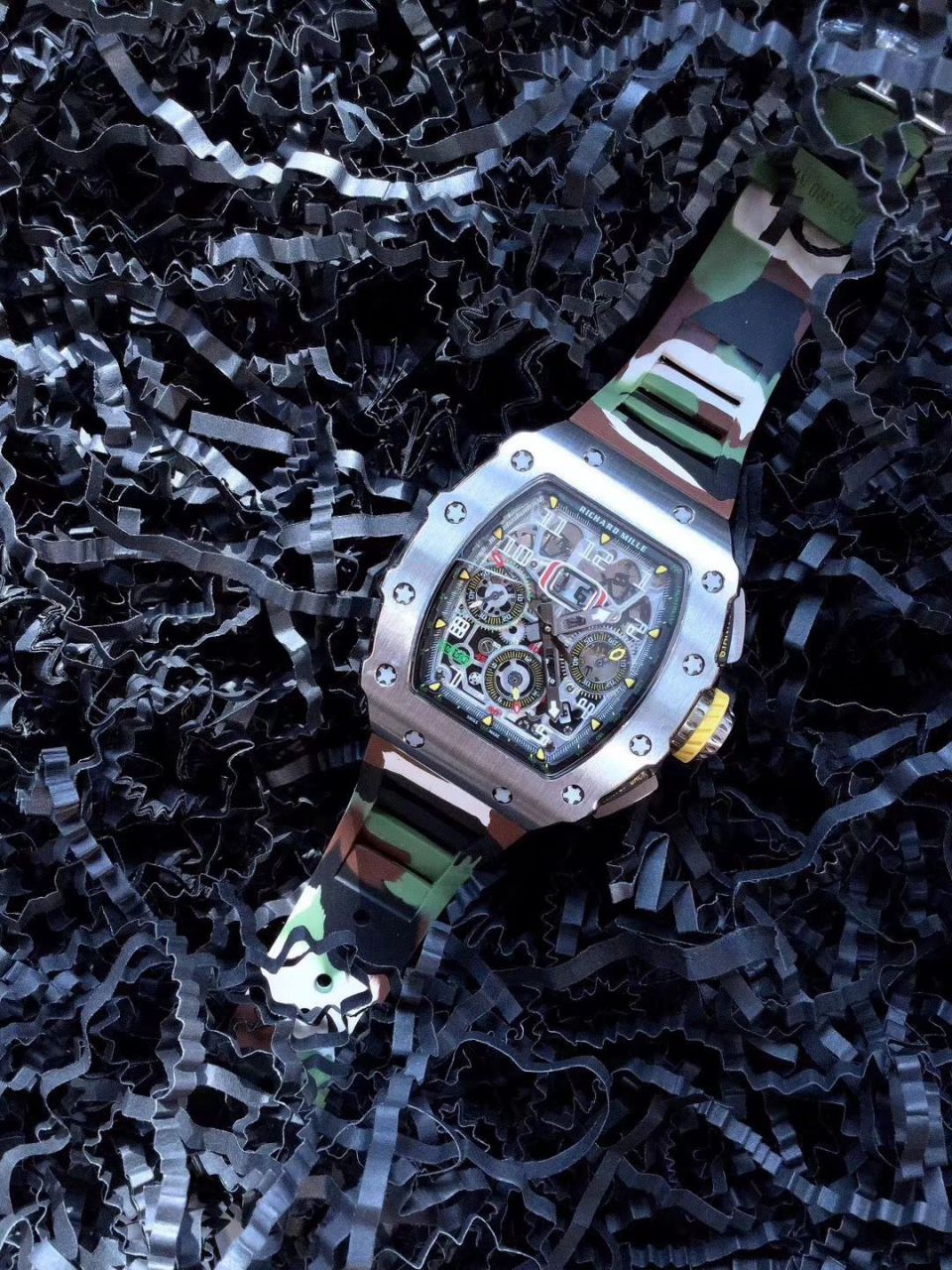 【独家 Video analysis KV一比一超A高仿手表】 Richard Miller RICHARD MILLE男士系列RM 11-03RG wrist watch  / RM 011D