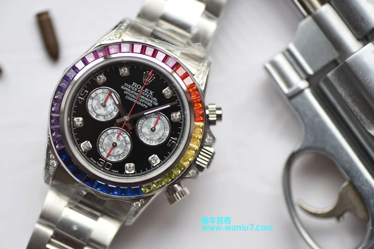 【台湾 Factory 一比一超A高仿手表】 Rolex  Cosmograph Daytona 彩虹 Ditongna 系列116599 RBOW机械 wrist watch  / R033