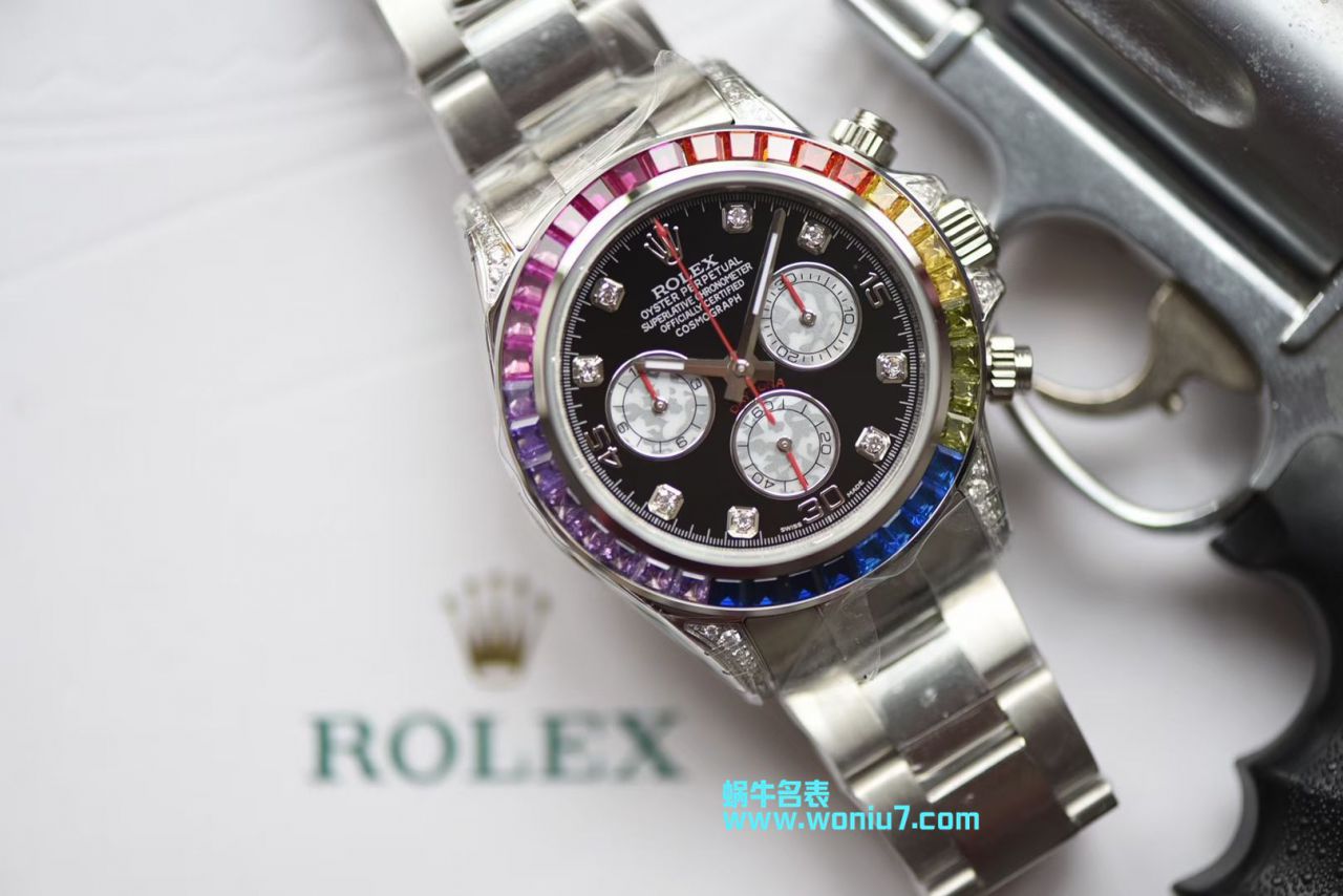 【台湾 Factory 一比一超A高仿手表】 Rolex  Cosmograph Daytona 彩虹 Ditongna 系列116599 RBOW机械 wrist watch  / R033