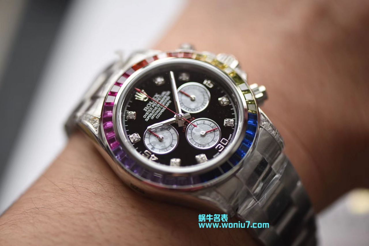 【台湾 Factory 一比一超A高仿手表】 Rolex  Cosmograph Daytona 彩虹 Ditongna 系列116599 RBOW机械 wrist watch  / R033