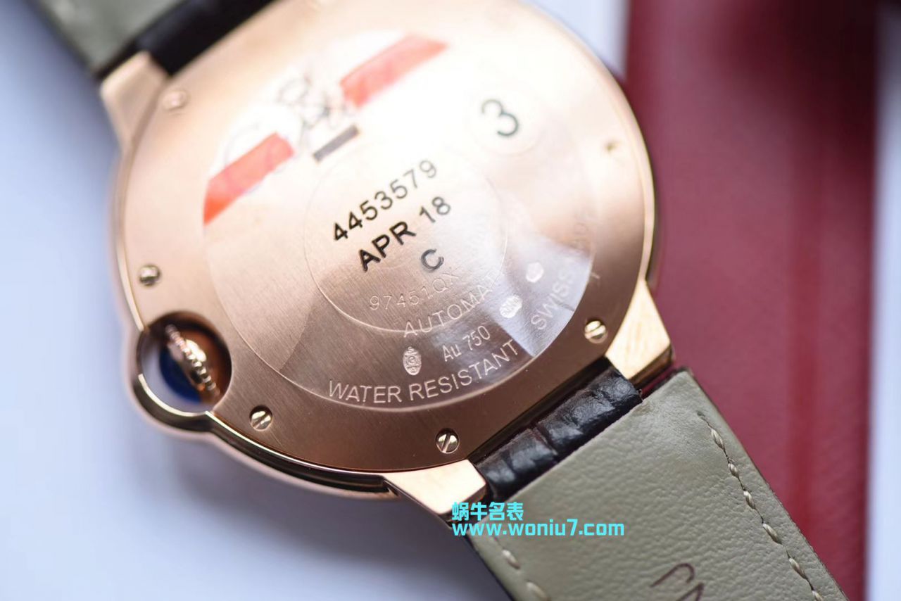 V6出品  Cartier  奢华蓝气球36 毫米女装机械 wrist watch  / K172
