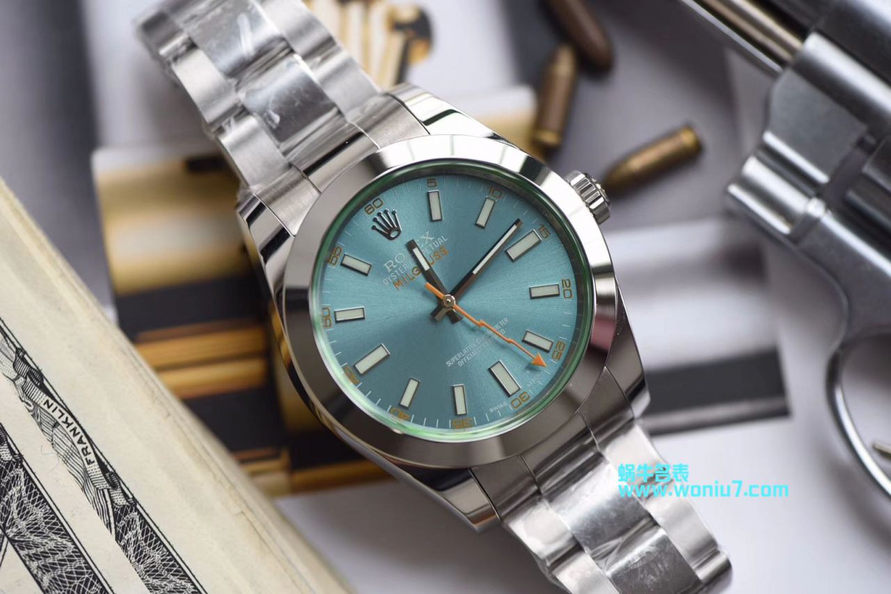 【DJ一比一超A高仿手表】 Rolex MILGAUSS系列116400-GV-72400蓝盘 wrist watch (绿玻璃) / R246