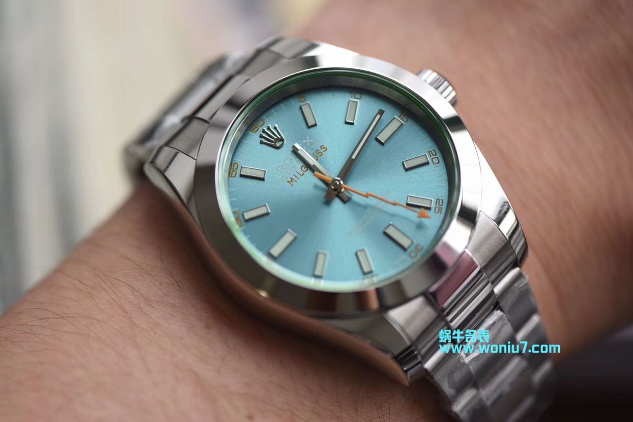 【DJ一比一超A top 克隆高仿手表】 Rolex MILGAUSS系列116400-GV-72400黑盘 wrist watch (绿玻璃闪电) / R247