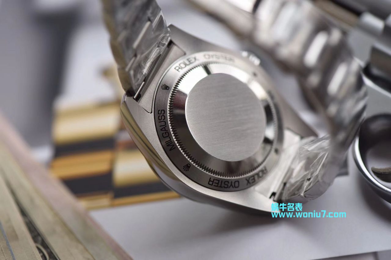 【DJ一比一超A高仿手表】 Rolex MILGAUSS系列116400-GV-72400蓝盘 wrist watch (绿玻璃) / R246