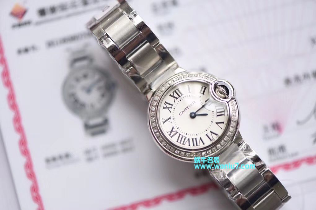 【渠道原单】 Cartier  蓝气球系列WE9003Z3 wrist watch 28毫米女士真钻石英 / K173