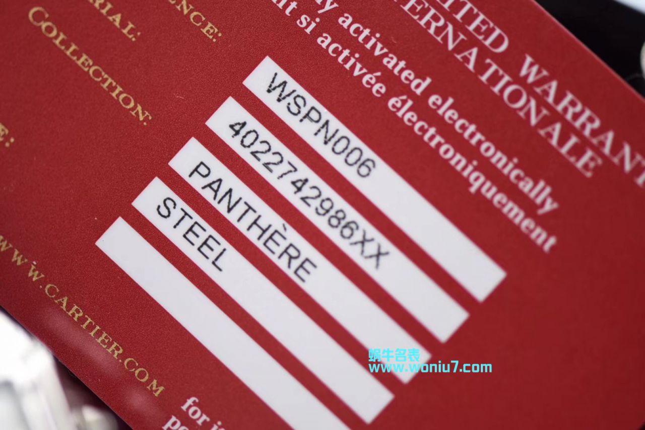 【8848F一比一超A复刻高仿手表】 Cartier  猎豹PANTHÈRE DE  Cartier 系列WSPN0006、WGPN0006、WJPN0008、WJPN0015、WGPN0009 wrist watch 女装 / K179