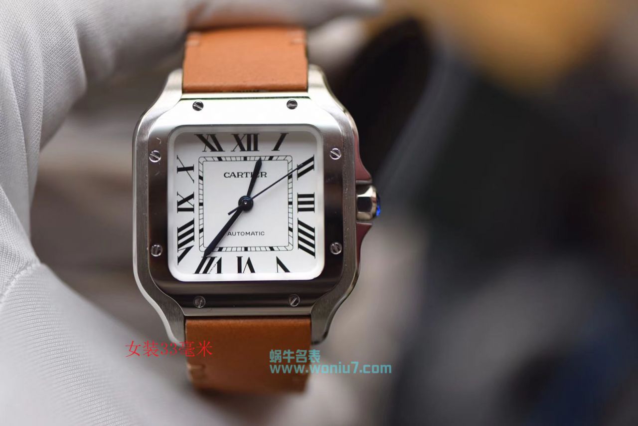 【V6 Factory 一比一超A top 高仿手表】 Cartier   Santos 系列WSSA0009男女情侣 wrist watch  / K165