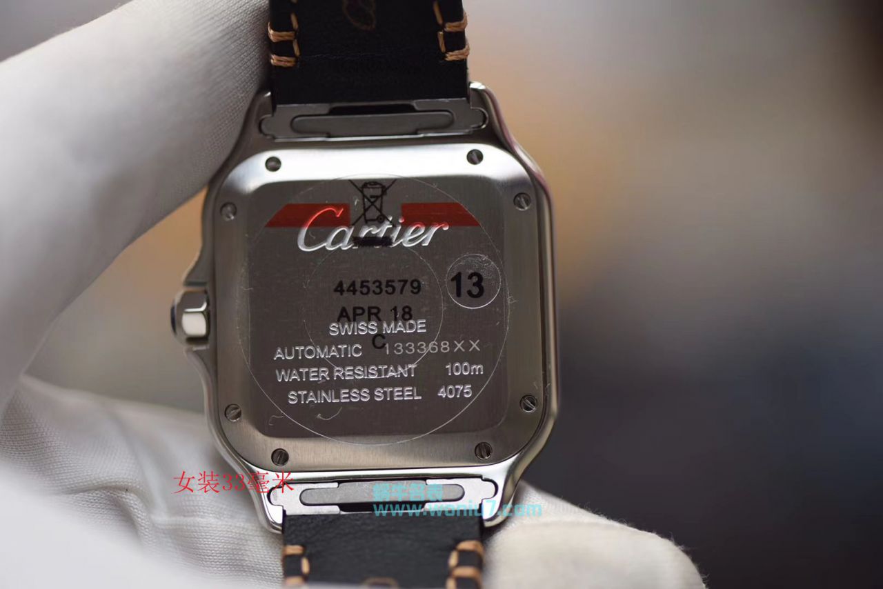 【V6 Factory 一比一超A top 高仿手表】 Cartier   Santos 系列WSSA0009男女情侣 wrist watch  / K165