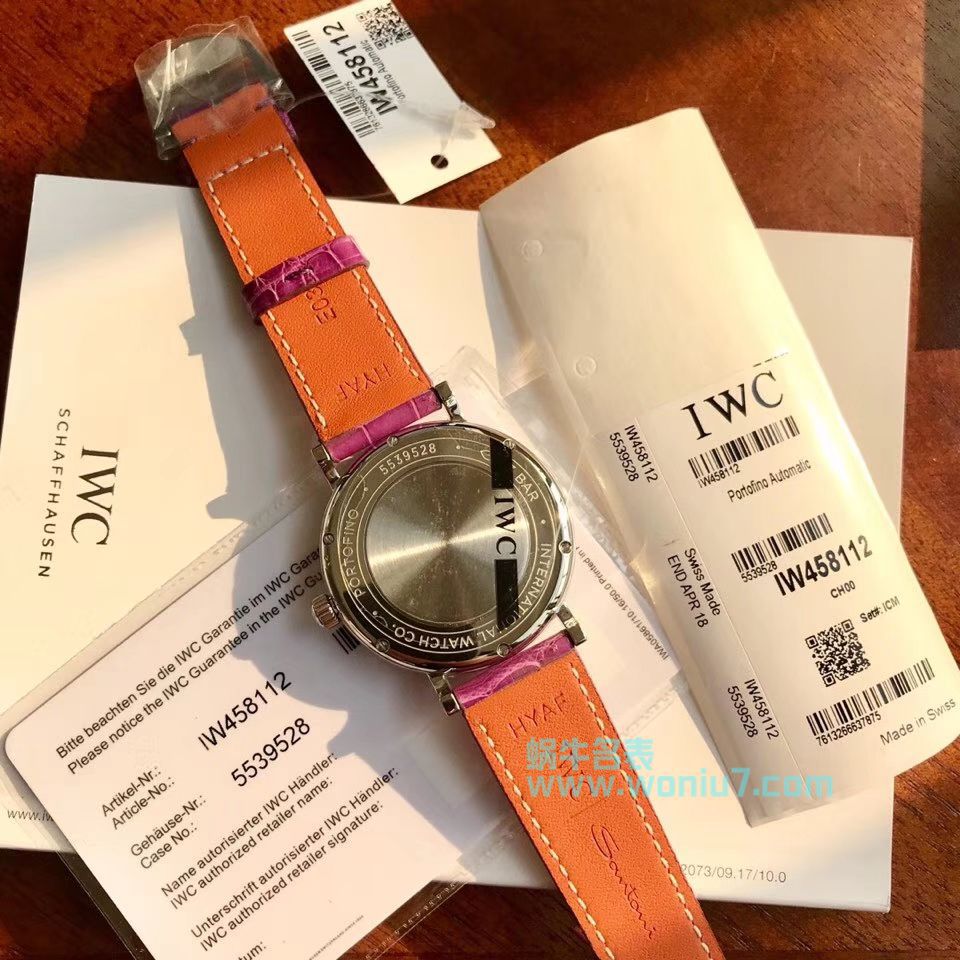 【渠道原单】IWC IWC 表柏涛菲诺系列IW458112 wrist watch 女装 / WG176