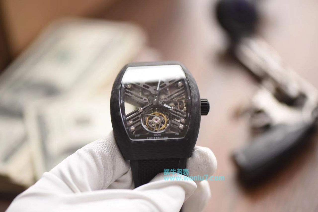 【JB一比一超A精高仿手表】Franck MullerNEW SARATOGE系列V 45 T SQT CARBONE Tourbillon  wrist watch  / FL030