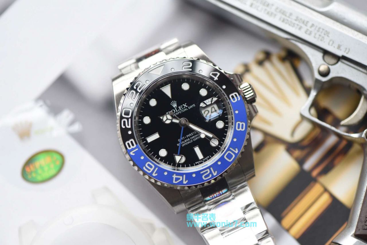 【N Factory 一比一超A高仿手表】N  Factory V9版本904L精钢蓝黑圈 Rolex  GMT MASTER 二代GMT116710BLNR-78200 wrist watch  / R256