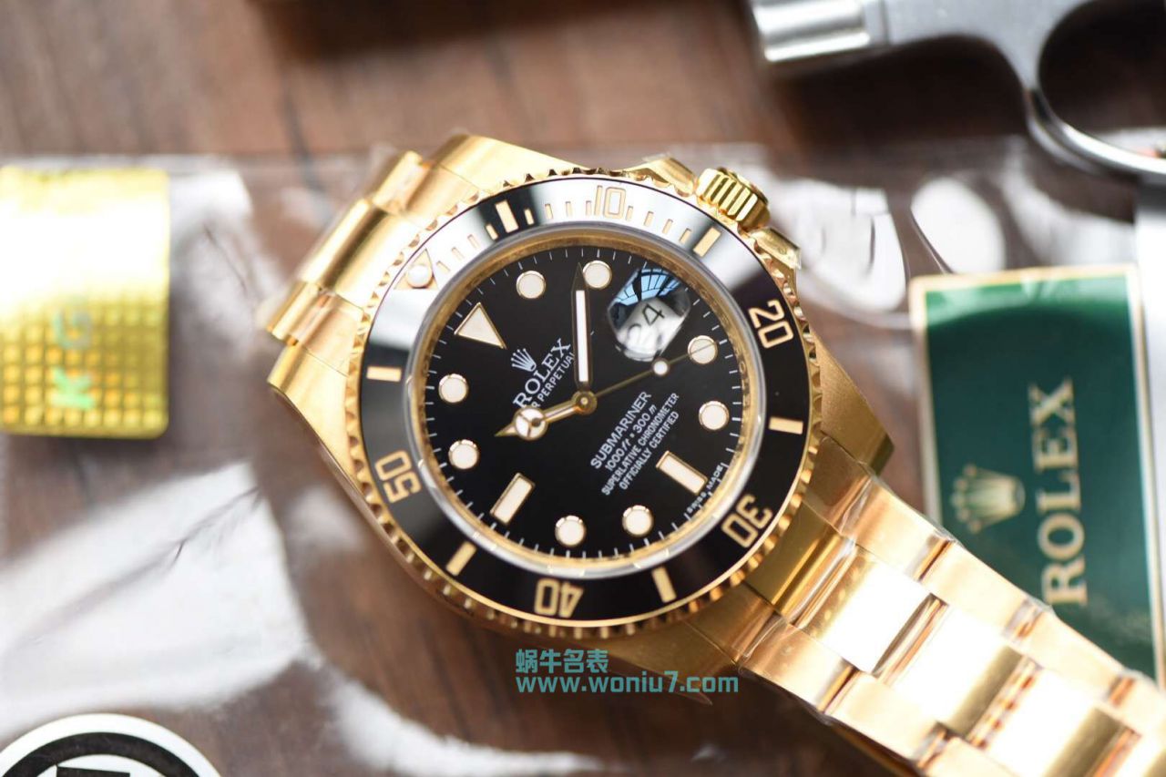 【独家 Video analysis VR一比一超A高仿手表】 Rolex  Submariner 型116612-LN-97203包间金 Submariner  / R197