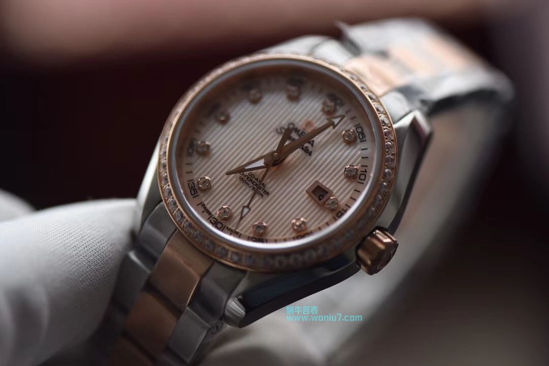 【HBBV6 Factory 1:1 top 复刻手表】OMEGA Seamaster 系列231.20.30.20.06.003女装手表 / MAH245