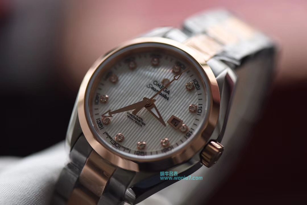 【HBBV6 Factory 1:1 top 复刻手表】OMEGA Seamaster 系列231.20.30.20.06.003女装手表 / MAH245