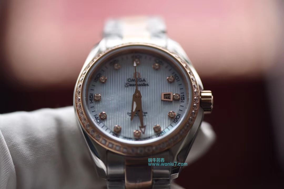 【HBBV6 Factory 1:1 top 复刻手表】OMEGA Seamaster 系列231.20.30.20.06.003女装手表 / MAH245