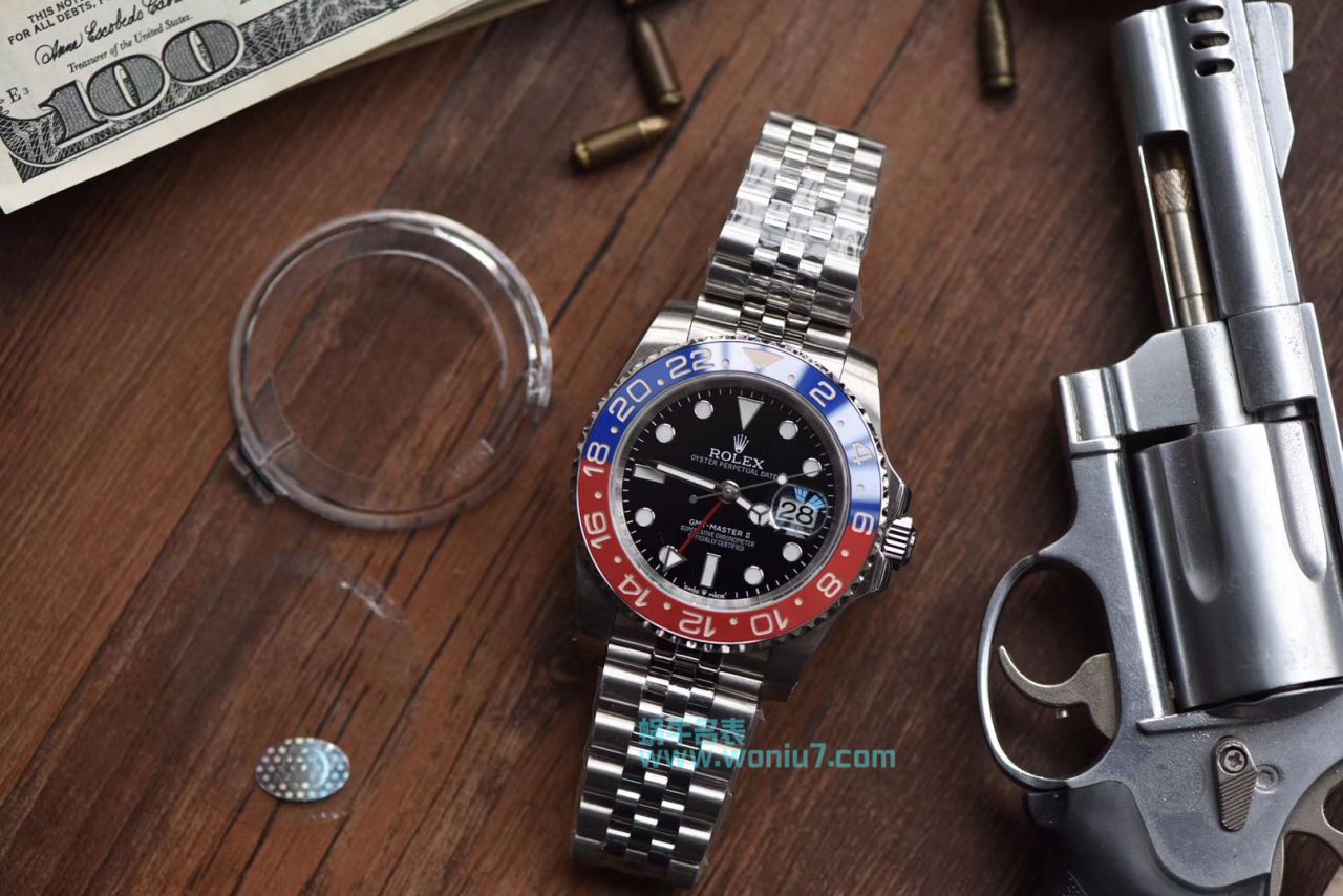 【DJ一比一超A高仿手表】 Rolex  GMT MASTER II系列126710BLRO-0001 wrist watch 可乐圈 / R261