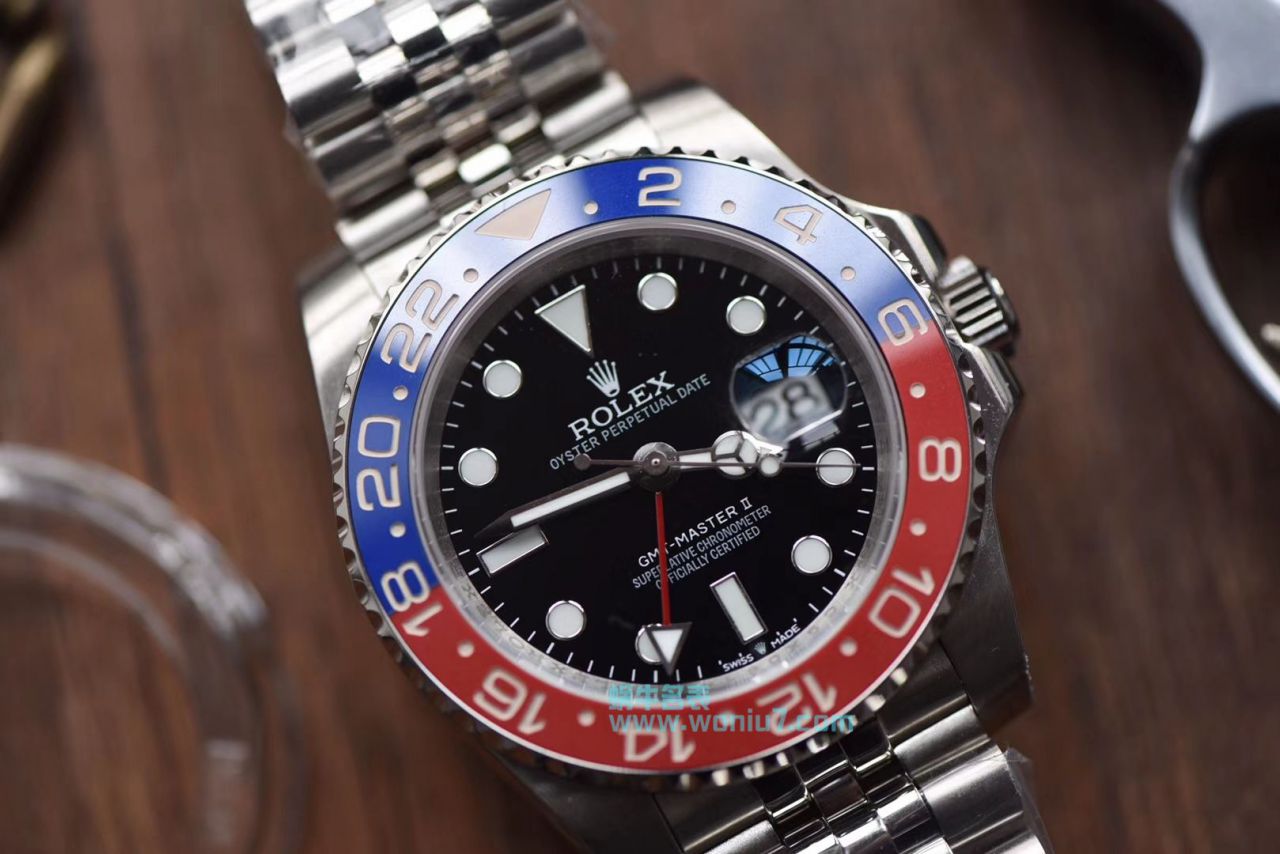 【DJ一比一超A高仿手表】 Rolex  GMT MASTER II系列126710BLRO-0001 wrist watch 可乐圈 / R261