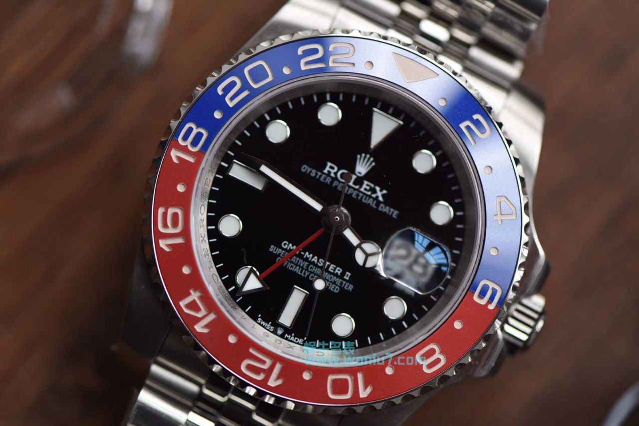 【DJ一比一超A高仿手表】 Rolex  GMT MASTER II系列126710BLRO-0001 wrist watch 可乐圈 / R261