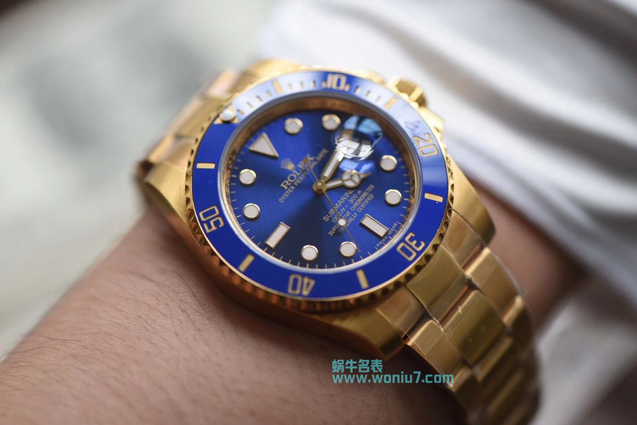 【VR全包真18K黄金款】 Rolex  Submariner 型一比一复刻高仿116618LB-97208 wrist watch  / R262