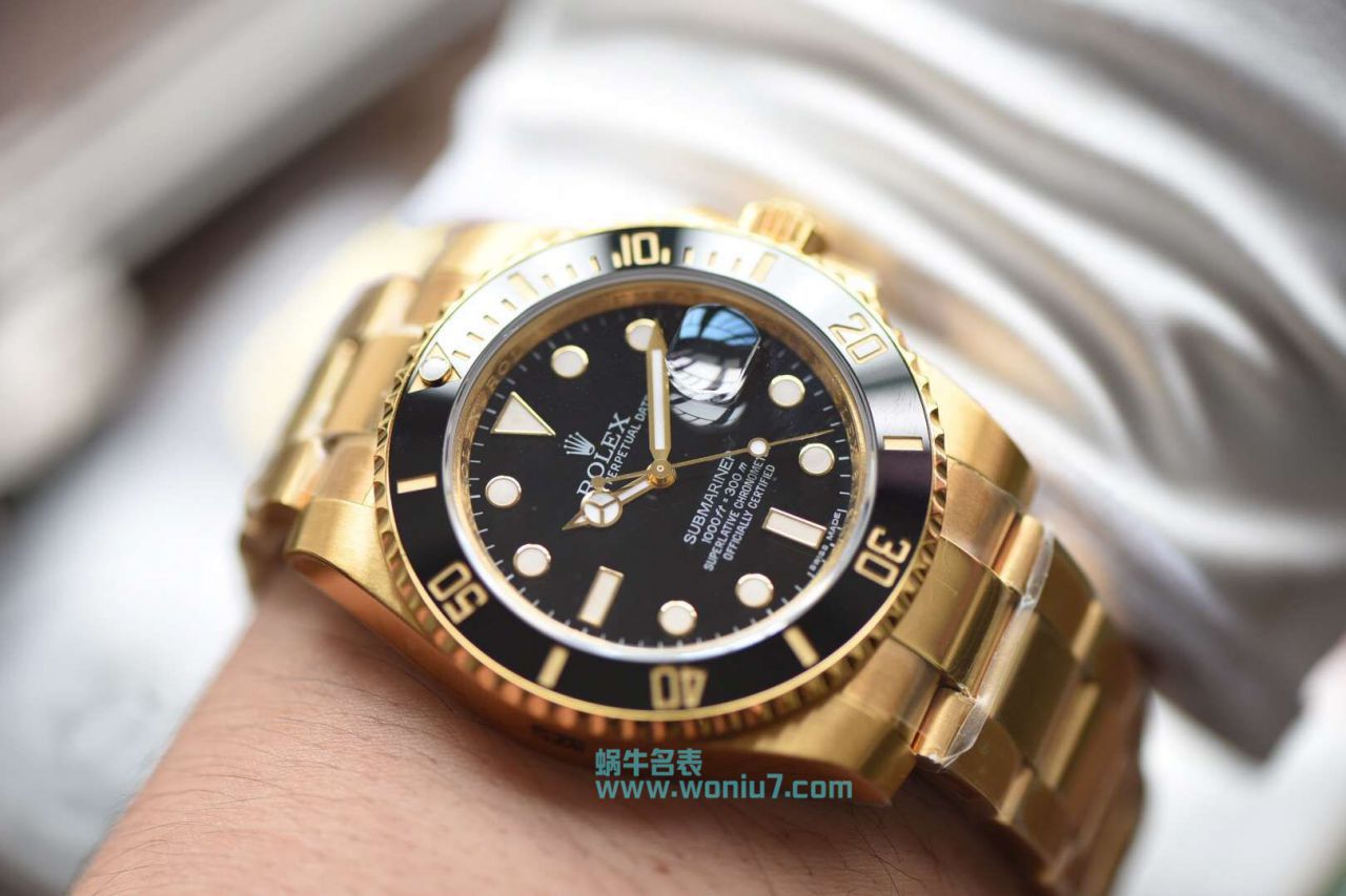 【VR全包真18K黄金款】 Rolex  Submariner 型一比一复刻高仿116618LB-97208 wrist watch  / R262