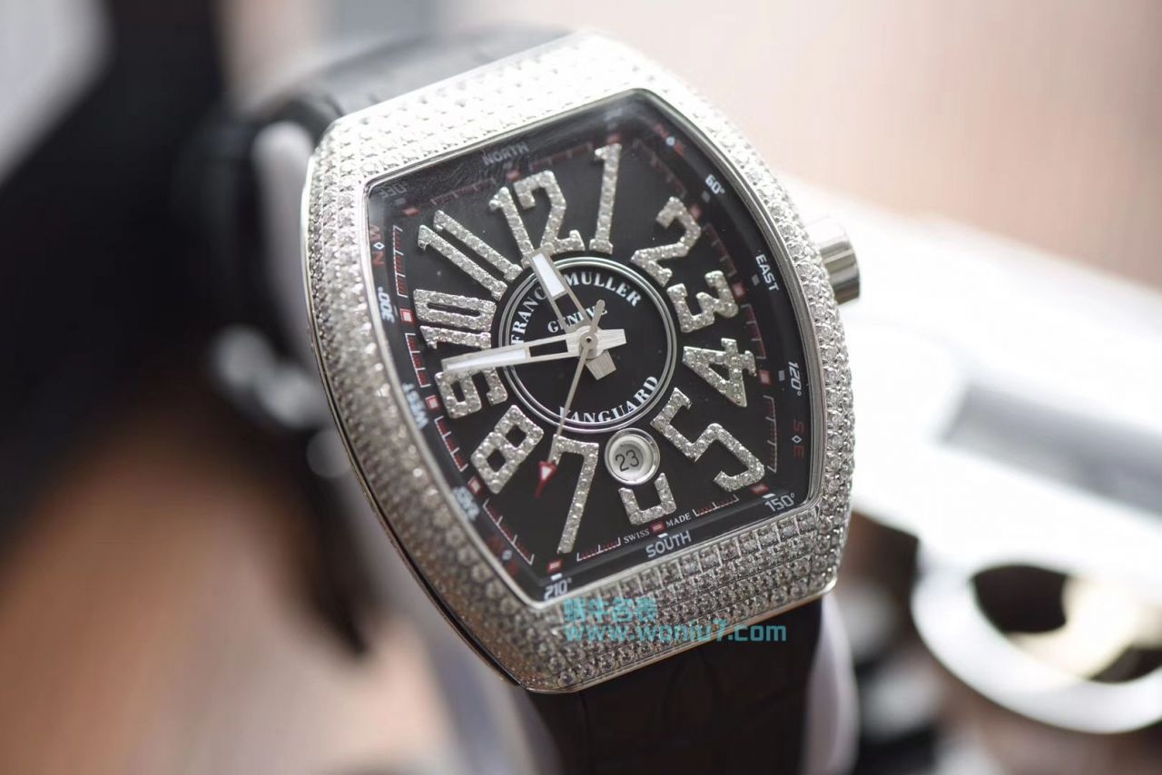 【最高版本复刻高仿～F M 霸气V45】 Franck Muller VANGUARD系列V45镶钻 wrist watch  / FL031