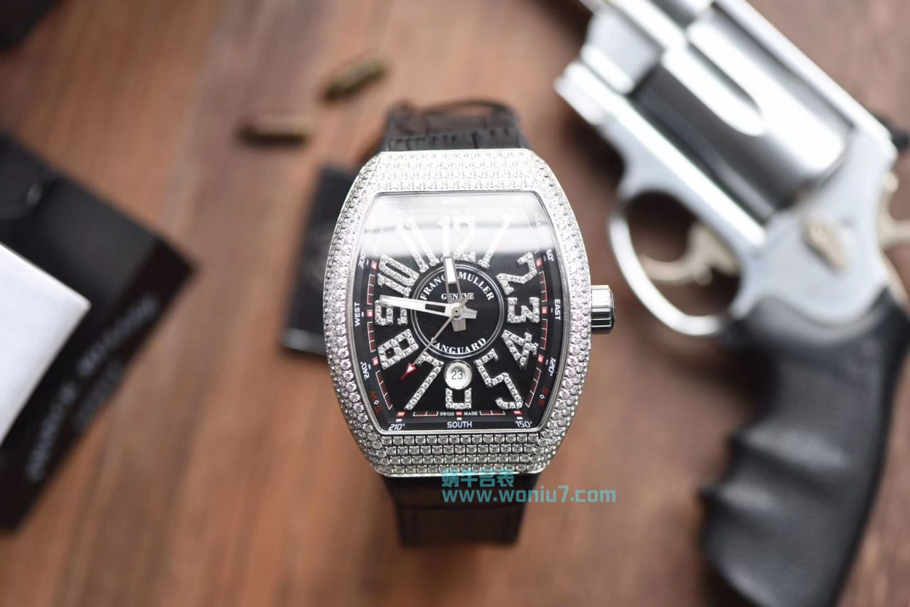 【最高版本复刻高仿～F M 霸气V45】 Franck Muller VANGUARD系列V45镶钻 wrist watch  / FL031