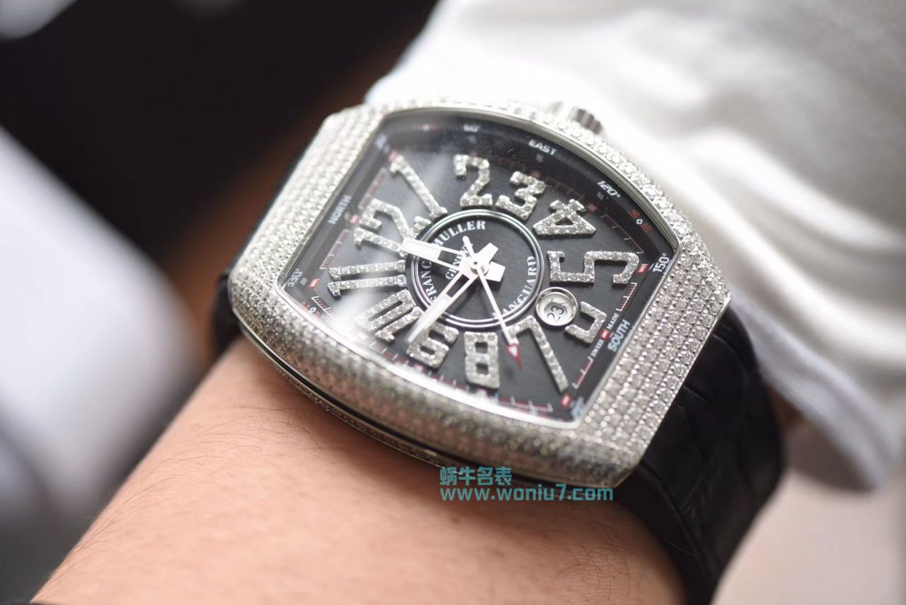 【最高版本复刻高仿～F M 霸气V45】 Franck Muller VANGUARD系列V45镶钻 wrist watch  / FL031