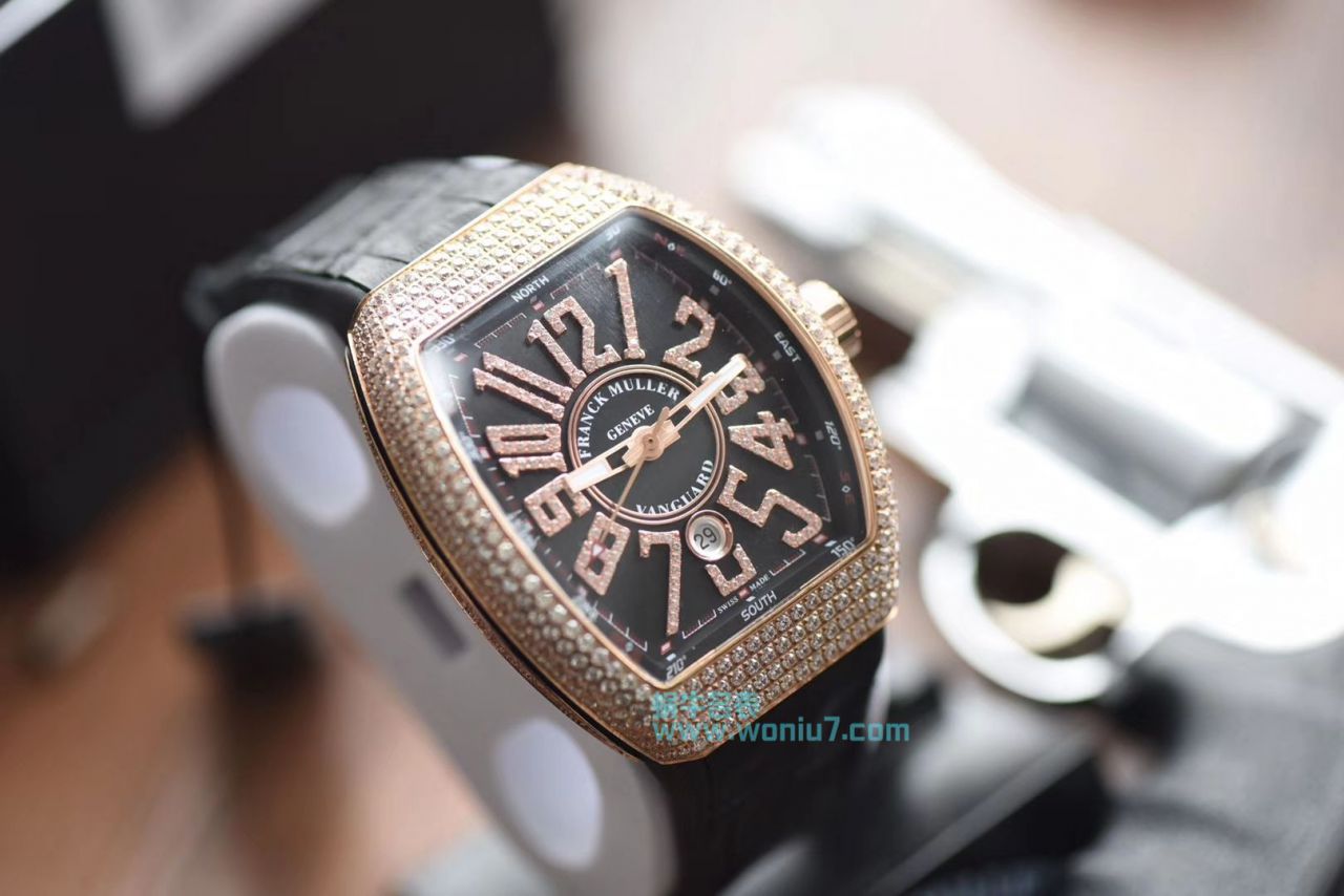 【最高版本复刻高仿～F M 霸气V45】 Franck Muller VANGUARD系列V45镶钻 wrist watch  / FL031