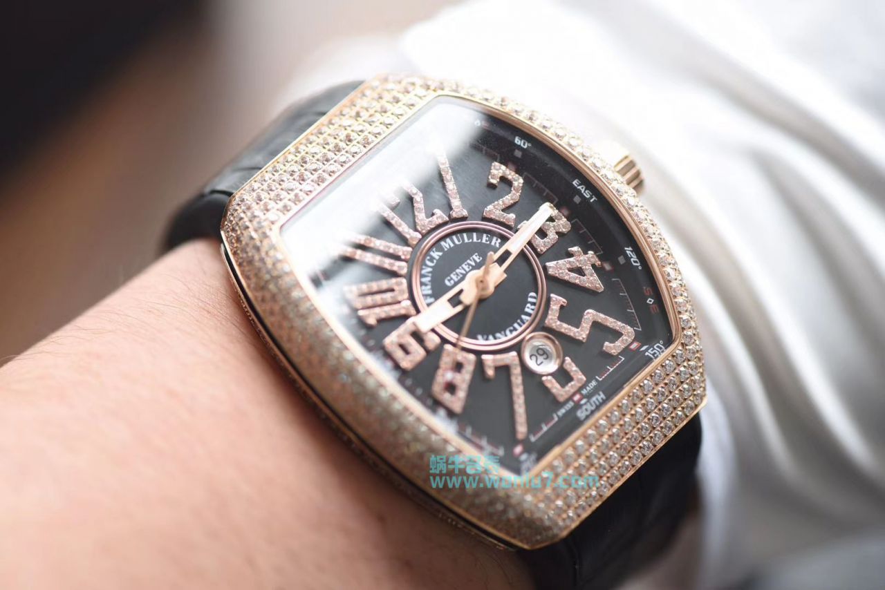 【最高版本复刻高仿～F M 霸气V45】 Franck Muller VANGUARD系列V45镶钻 wrist watch  / FL031