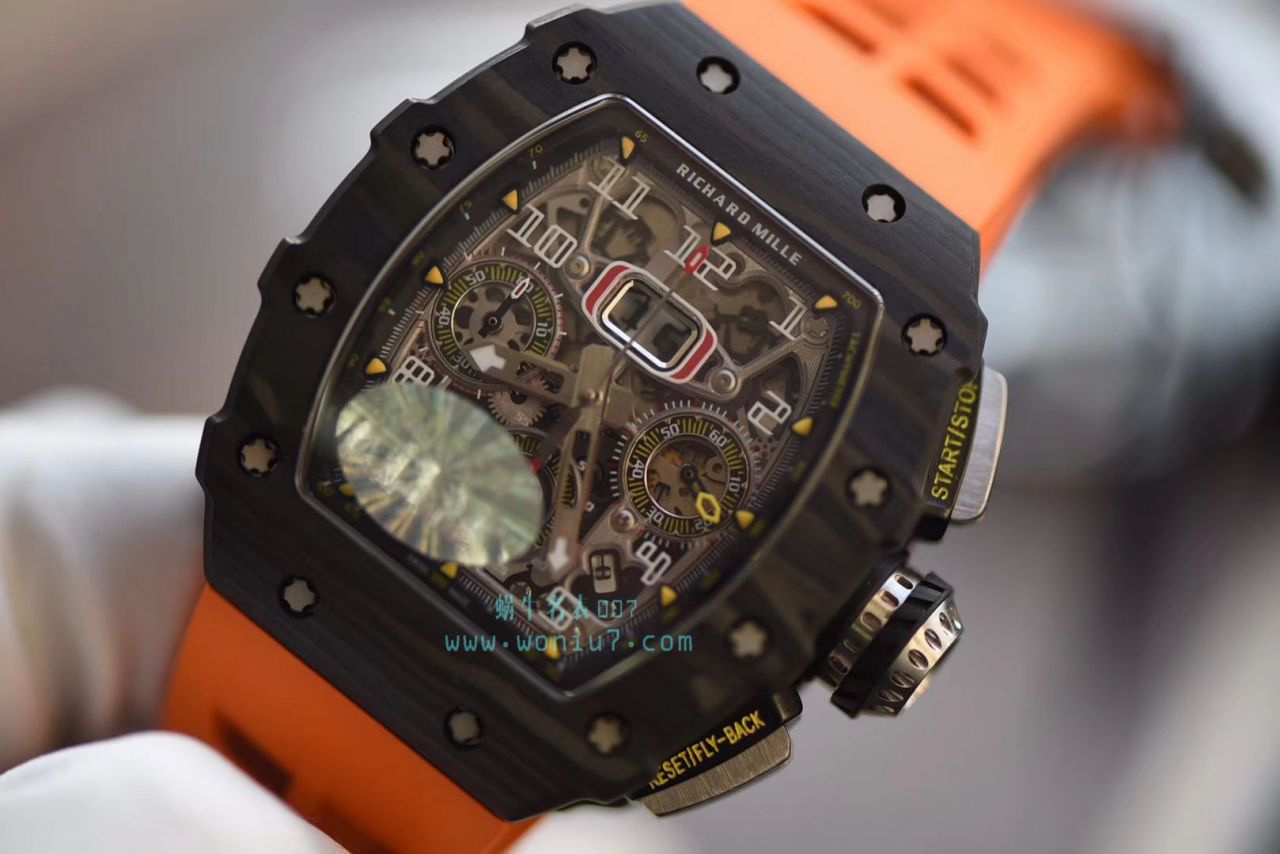 KV台湾 Factory 全新巨作RICHARD MILLE RICHARD MILLE RM011-03NTPT carbon fiber  wrist watch  / KV011V2