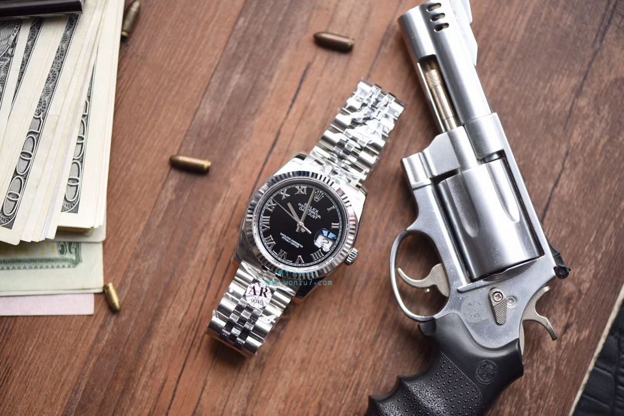  Rolex   Datejust 系列116234-63200黑罗马盘 wrist watch 【AR1:1超A克隆高仿手表】 / R265
