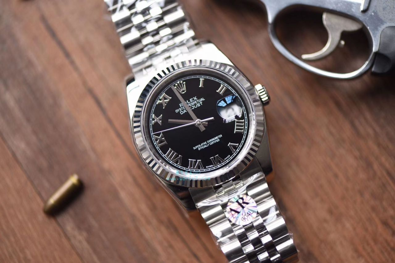  Rolex   Datejust 系列116234-63200黑罗马盘 wrist watch 【AR1:1超A克隆高仿手表】 / R265