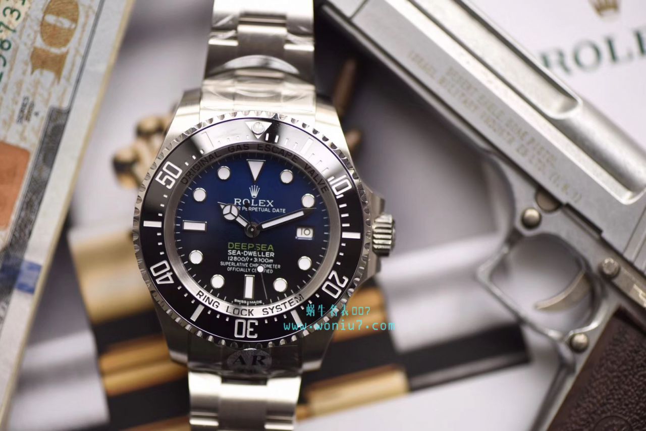 【AR一比一超A高仿手表】 Rolex 海使型系列116660-98210 蓝盘 wrist watch (904钢渐变蓝鬼王) / R208