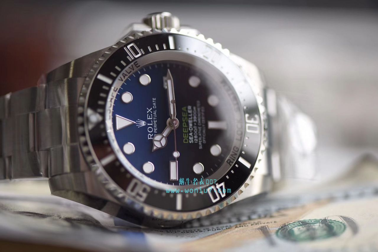 【AR一比一超A高仿手表】 Rolex 海使型系列116660-98210 蓝盘 wrist watch (904钢渐变蓝鬼王) / R208